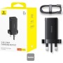 Baseus Charger Wall 65W USB-Cx2/USB-A UK + Cable