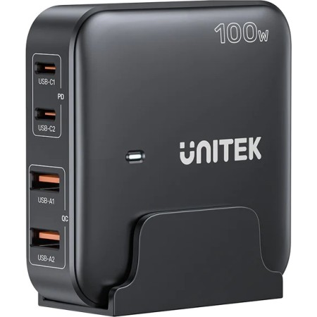 Unitek 100W GaN Charger 4-port Black