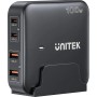 Unitek 100W GaN Charger 4-port Black