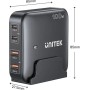 Unitek 100W GaN Charger 4-port Black