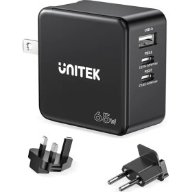 Unitek Charge Wall 65W 4in1 GaN Charger in Black