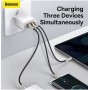 Baseus Charger Wall 30W USB-C/2xUSB-A UK White