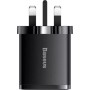 Baseus 30W USB-C/USB-A Wall Charger Black