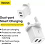 Baseus Charger Wall Dual USB 2.1A White