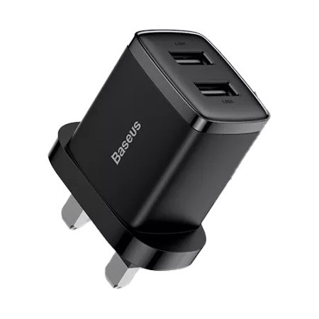 Baseus Charger Wall 2xUSBA 2.1A UK Black