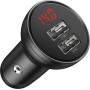 Baseus 24W Dual USB Car Charger Black