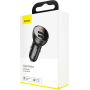 Baseus 24W Dual USB Car Charger Black