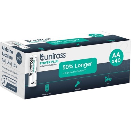 Uniross Alkaline AA Power Plus Box of 40