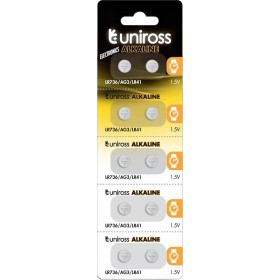 Uniross LR41 AG3 LR736 Alkaline Battery Pack