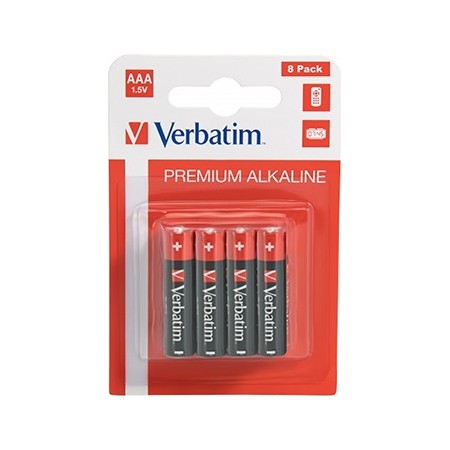 Verbatim Alkaline AAA Batteries 8pcs