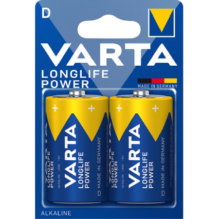 Varta Alkaline D 2pcs Longlife Power Battery