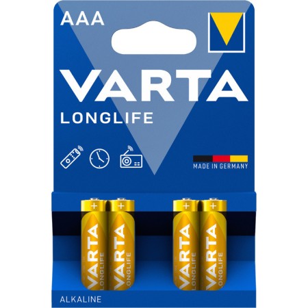 Varta Alkaline AAA Batteries 4pcs