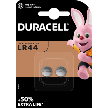 Duracell Alkaline-Cell LR44 Batteries 2pcs