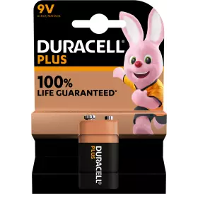 Duracell Alkaline 9V Battery Plus - 1pc