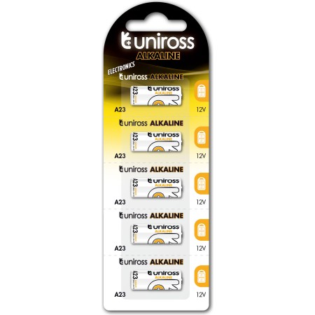 Uniross A23/23AE Alkaline Micro Battery 5-pack