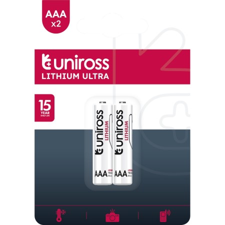 Uniross Lithium AAA Battery 2 pack