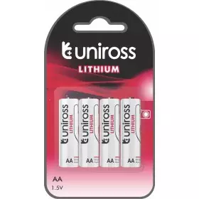 Uniross AA Lithium Batteries 4-pack High Performance