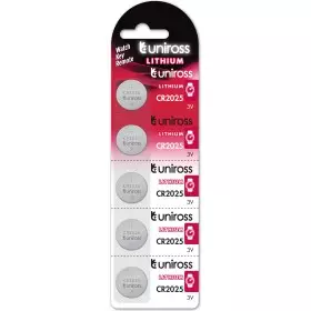 Uniross CR2025 Button Cell Battery 5pack