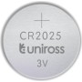 Uniross CR2025 Button Cell Battery 5pack