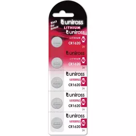 Uniross CR1620 Lithium Battery 5 Pack