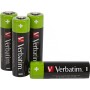 Verbatim Rechargeable AA Batteries, 4-Pack