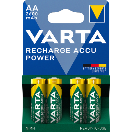 Varta Rechargeable AA Batteries 2600mAh