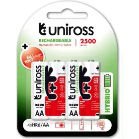 Uniross AA 2500 Hybrio Rechargeable Battery 4pcs