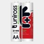 Uniross AA 2100 Rechargeable Batteries 2 Pcs