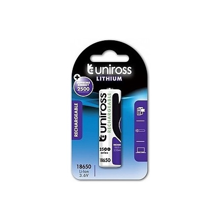 Uniross LIR18650BT 2500mAh Rechargeable Battery