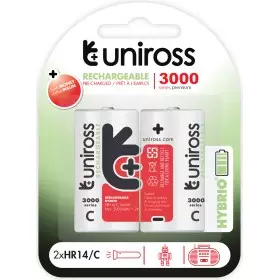 Uniross C 3000 Hybrio Rechargeable Batteries Pack