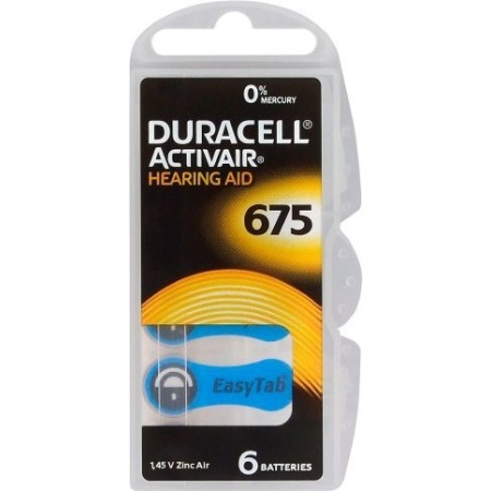 Duracell ActivAir 675 Batteries in pack