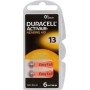 Duracell ActivAir13 PR48 Hearing Aid Batteries 6pcs