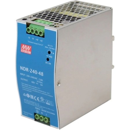 Meanwell NDR-240-48 Industrial DIN Rail PSU 48V