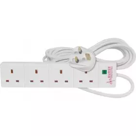 Mercury 4Gang Surge Protector, 2.0m Cable