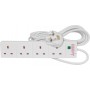 Mercury 4Gang Surge Protector, 2.0m Cable