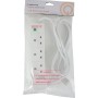 Mercury 4Gang Surge Protector, 2.0m Cable