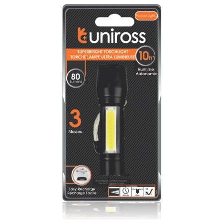 Uniross USB Rechargeable Pocket Light 80 Lumens