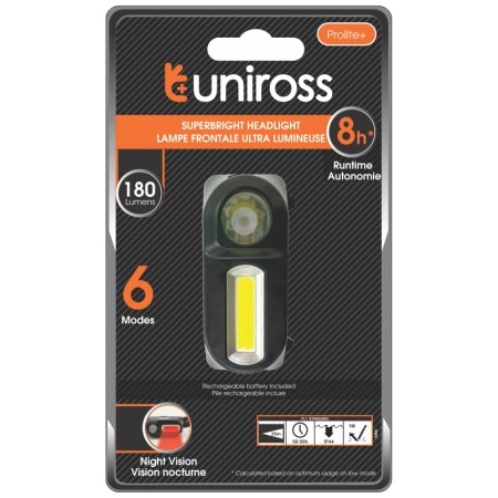 Uniross ULSH04 Prolite Plus Rechargeable LED Headlamp