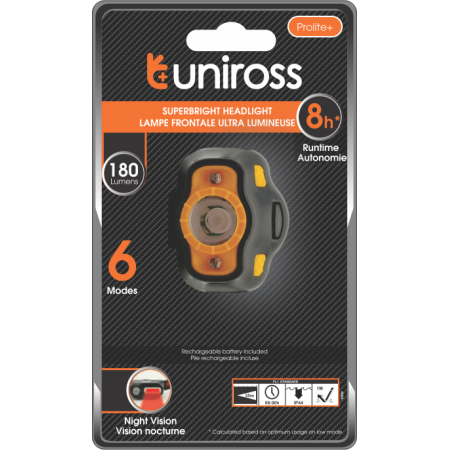 Uniross ULSH02 Ultralite Plus Headlamp 180 lumens