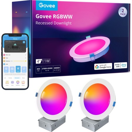 Govee Smart LED Recessed Lights - 2 Pack