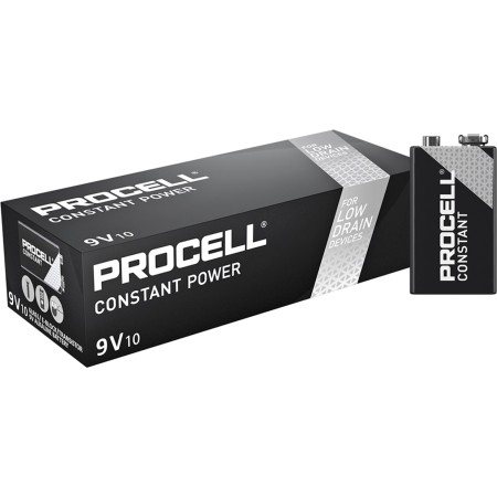 Duracell Procell Industrial 9V Batteries Box of 10