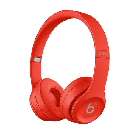 Beats Solo 3 Wireless Headphones in Citrus Red