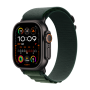 Watch Apple Watch Ultra 2 Black LTE 49mm Titanium Case with Alpine Loop S - Dark Green