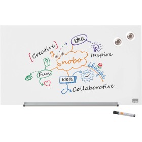 Nobo Diamond Glass White Magnetic Whiteboard 1883x1059mm