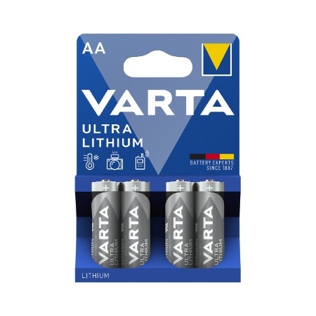 Varta Lithium AA Batteries 4pcs 2900mAh Ultra