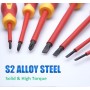 Proskit VDE Screwdriver Set of 7 pcs SD-8012