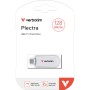 Verbatim USB Drive PLECTRA 128GB White USB-C