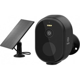 WOOX Camera Battery Outdoor 4MP with Solar, Black