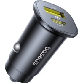 Baseus GoTrip DP1 30W Car Charger, Cosmic Black