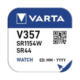 Varta Silver Oxide 357 SR44 Coin Cell Battery